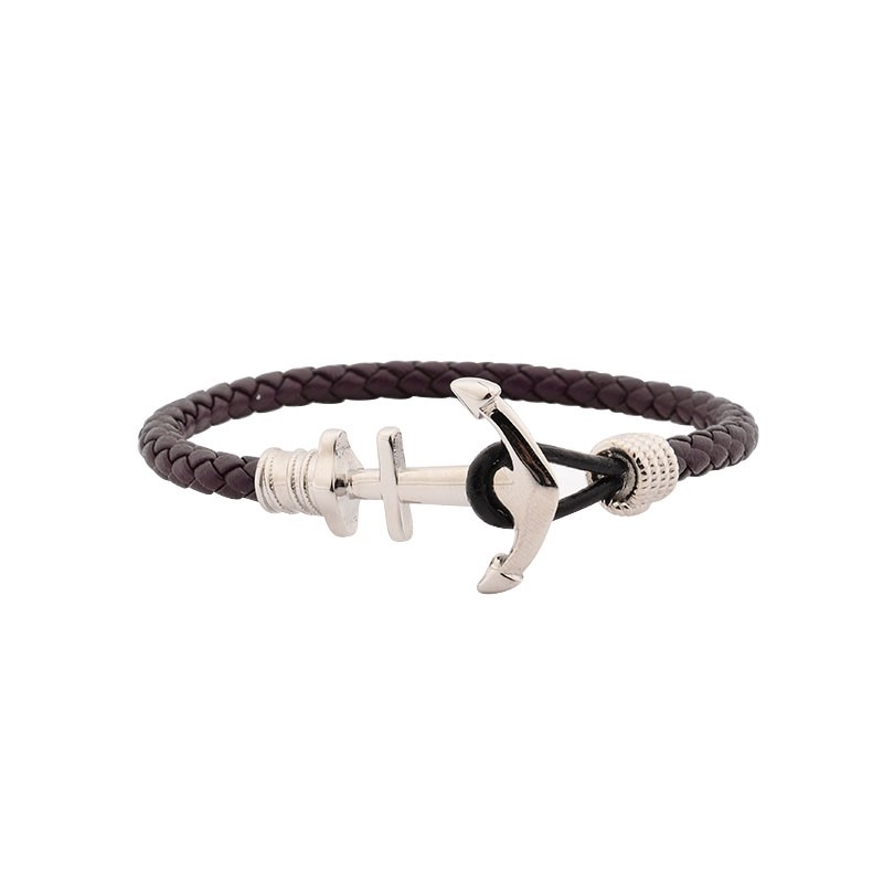 Bracelet Homme Carador Cuir marron 