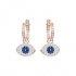 Boucles d'oreilles Swarovski créoles Duo Evil Eye, plaqué or 5425857