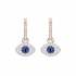 Boucles d'oreilles Swarovski créoles Duo Evil Eye, plaqué or 5425857