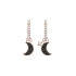 Boucles d'oreilles Swarovski créoles Duo Moon, plaqué or 5440458