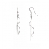Boucles d'oreilles Femme Carador pendantes serpentin et chaine argent 925/000