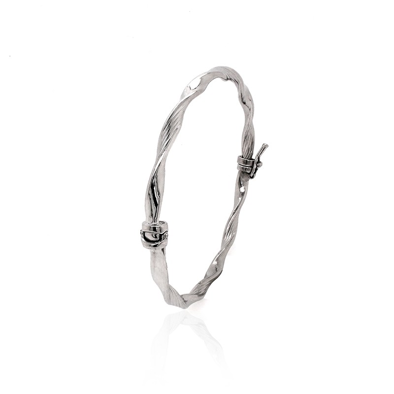 Bracelet jonc Carador torsadé argent 925/000