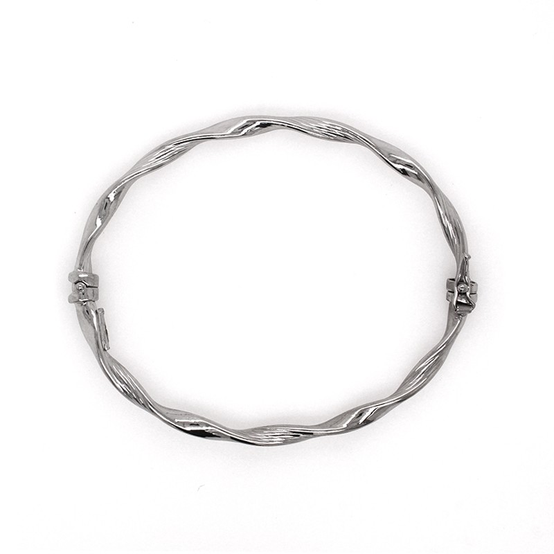 Bracelet jonc Carador torsadé argent 925/000