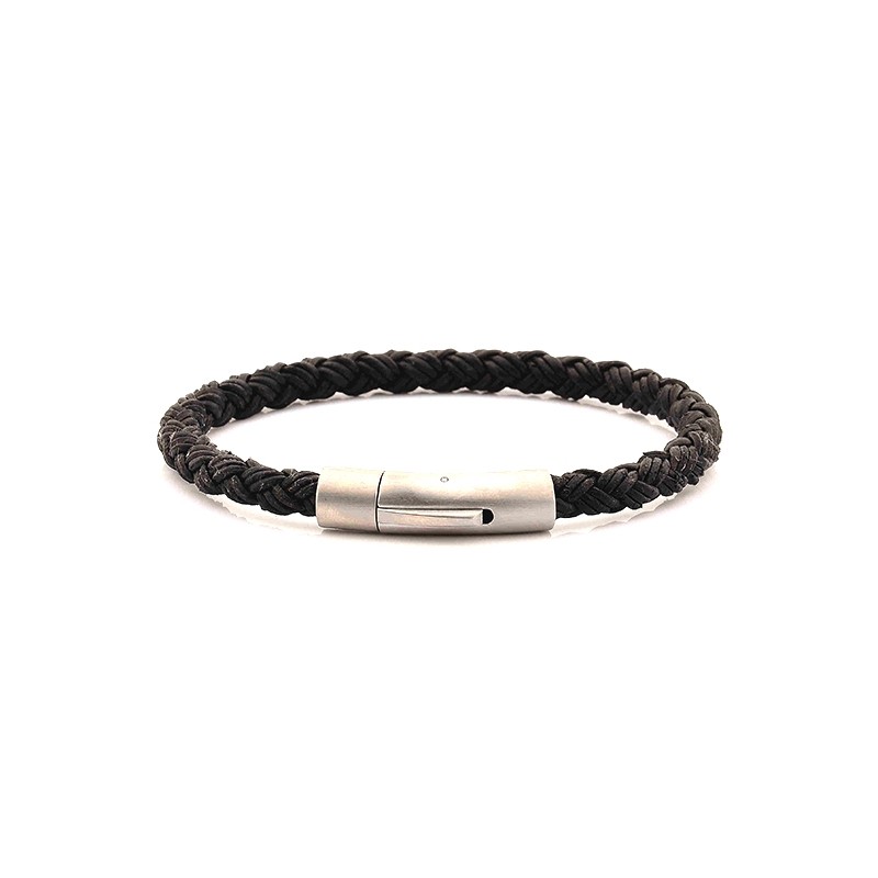 Bracelet Carador noir fermoir mat