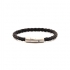 Bracelet Carador noir fermoir mat