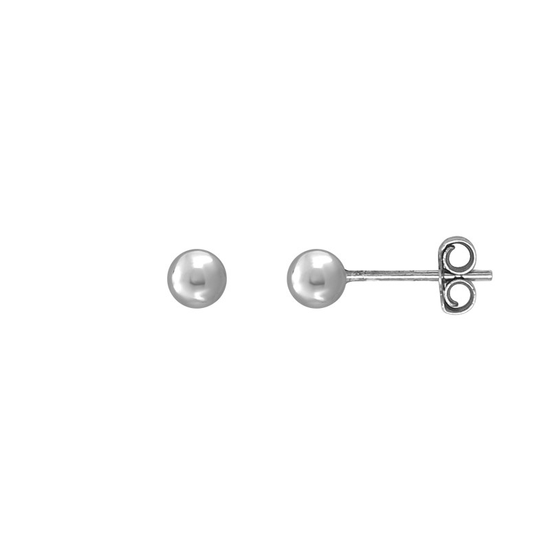 Boucles d'oreilles Carador boule 4 mm en argent 925/000
