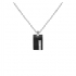 Collier Phebus acier diamant