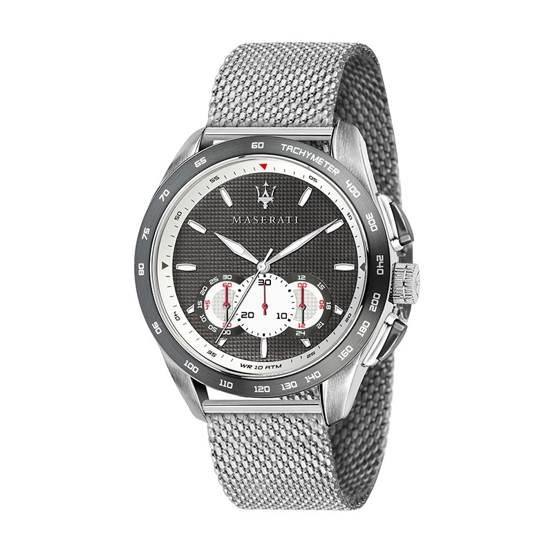 Montre Maserati homme Traguardo acier argenté R8873612008