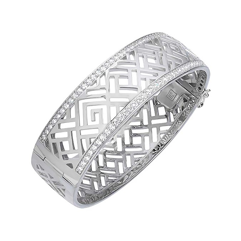 Bracelet manchette Guy Laroche argent 925/000 et oxydes de zirconium ATV718AZ