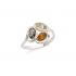 Bague Carador 3 couleurs ambre