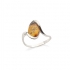 Bague Carador ambre brun
