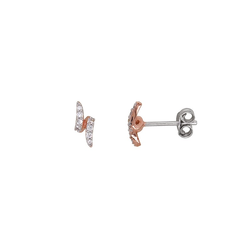 Boucles d'oreilles Silver Pop à doubles formes argent 925/000e