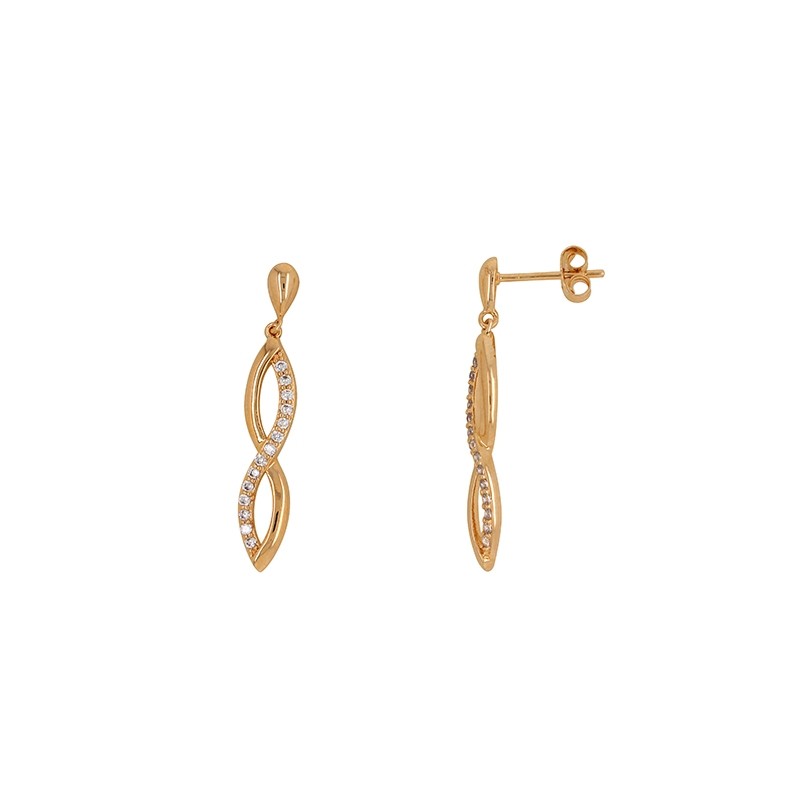 Boucles d'oreilles Carador plaqué or 22ER043CZ