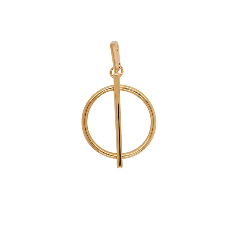 Pendentif Carador graphique plaqué or 62EV0600