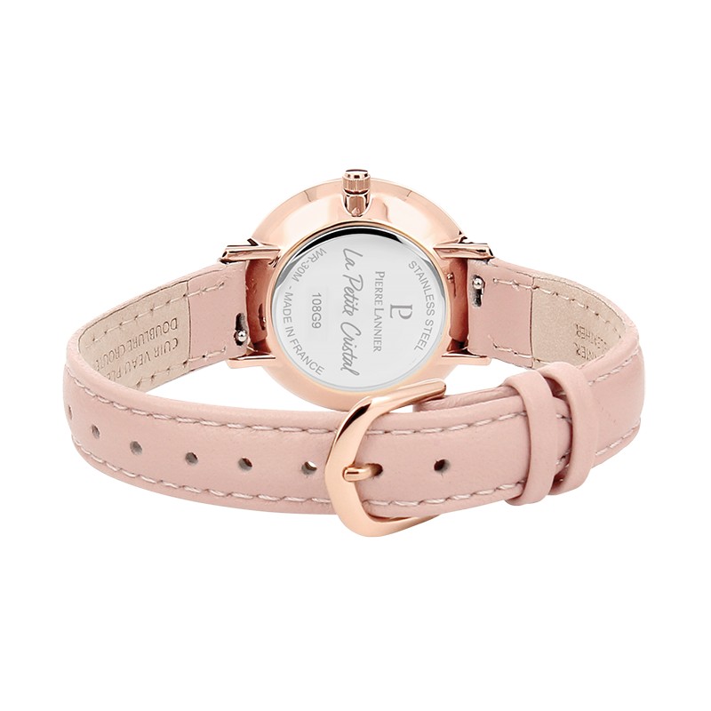 Montre Pierre Lannier La Petite Cristal rose 108G955