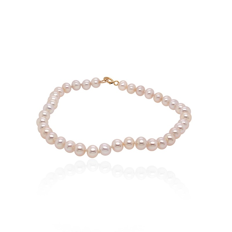 Bracelet Carador or 375/000 perles de culture