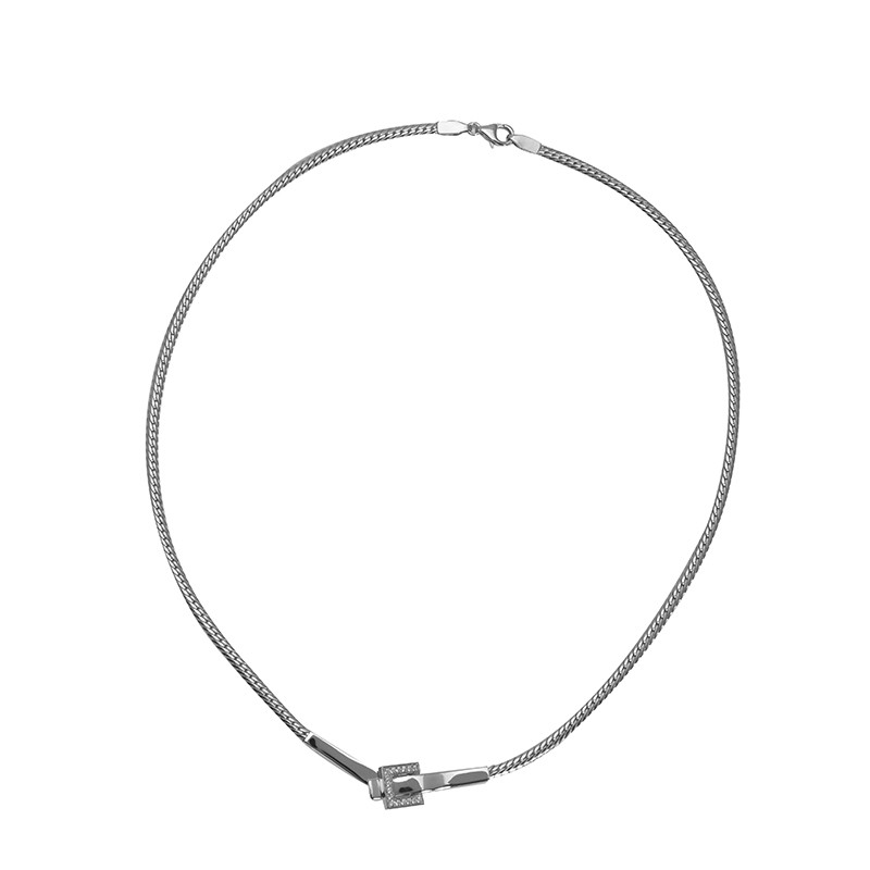 Collier rigide Guy Laroche Ceinturon argent 925/000 et zircons S22.55203