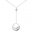 Collier Carador or blanc 375/000 formes sphériques oxyde