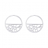 Boucles d'oreilles Les Georgettes Nenuphar 43 mm finition  argent 70331061600000
