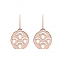 Boucles d'oreilles Les Georgettes dormeuses Poisson finition or rose 70331114100000