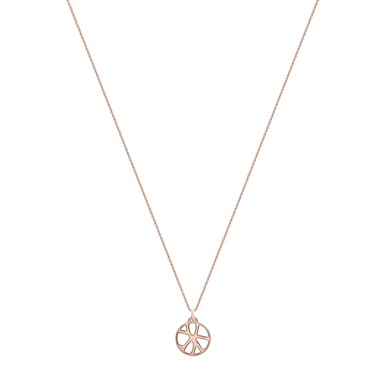LES GEORGETTES PENDENTIF ROND Nenuphar or rose 16MM 70327914100000