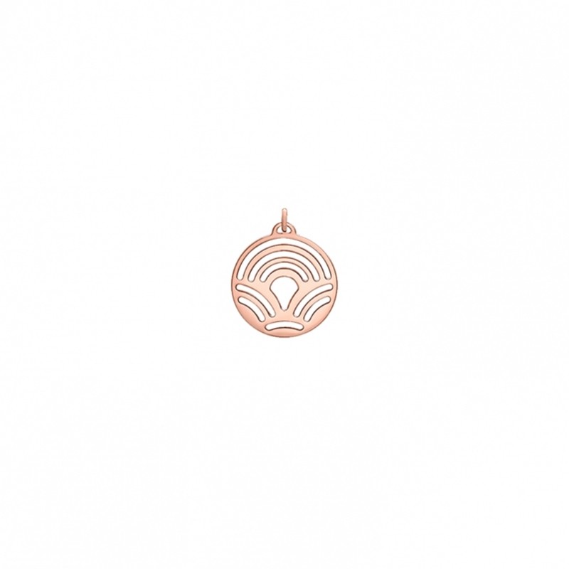LES GEORGETTES PENDENTIF POISSON FINITION OR ROSE 25MM 70327874100000