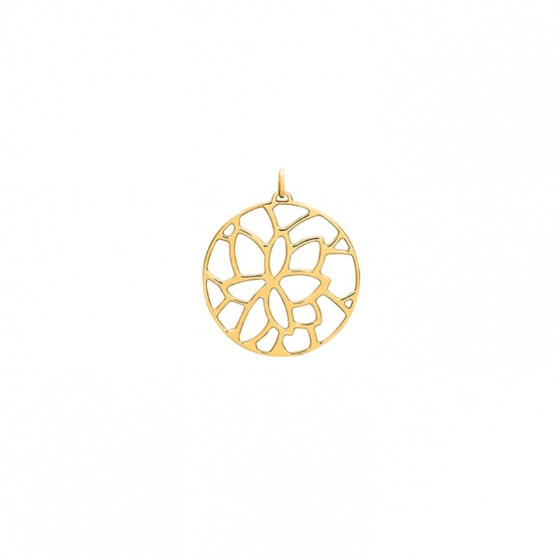 LES GEORGETTES PENDENTIF ROND Nenuphar finition or 45MM 70327851900000