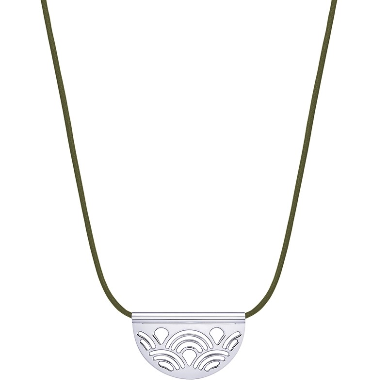 LES GEORGETTES PENDENTIF demi-lune Poisson finition argent 50 mm 70327811600000