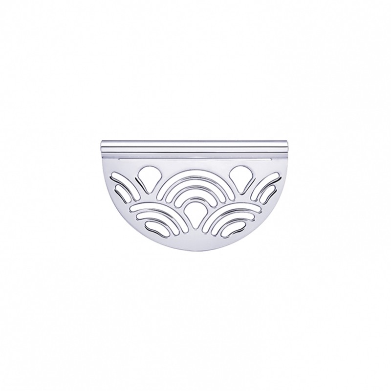 LES GEORGETTES PENDENTIF demi-lune Poisson finition argent 50 mm 70327811600000