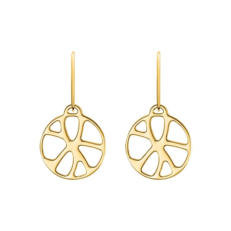 Boucles d'oreilles Les Georgettes dormeuses Nenuphar finition or 70331121900000