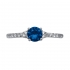 Bague Carador Verre bleu Argent 925/000e