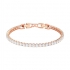 Bracelet Swarovski Tennis métal doré rose 5464948