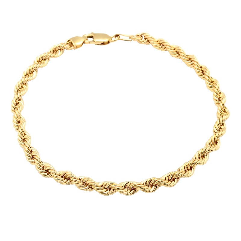 Bracelet Carador or 375/000 maille corde 610030.4-18