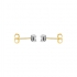 Boucles d'oreilles Carador or 375/000 diamant solitaire DE3142-C