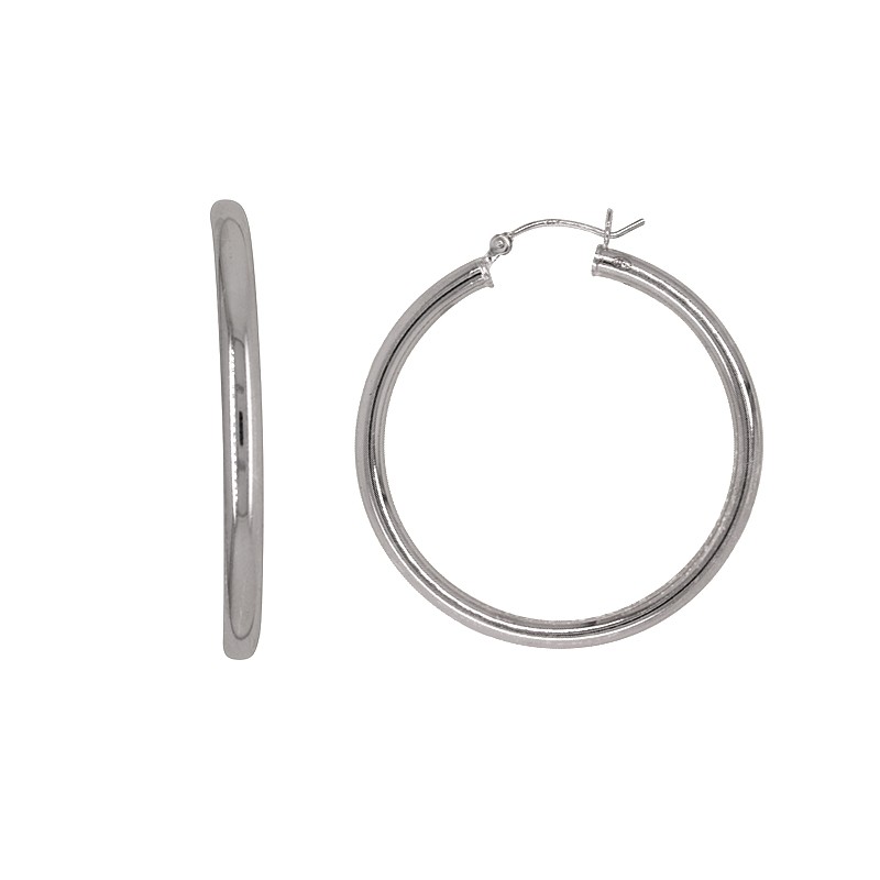 Créoles femme Carador argent 925/000, diamètre 40 mm