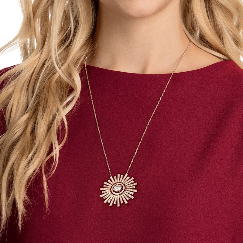 Cillier Swarovski SUNSHINE plaqué or rose 5459593