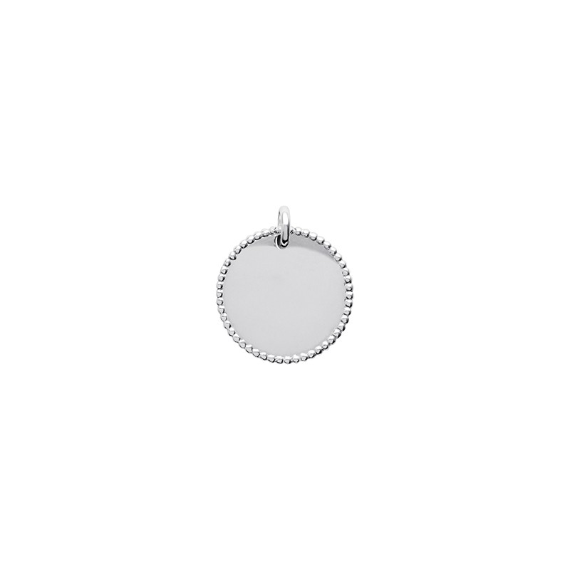 Pendentif rond argent 925/000 Carador type medaillon