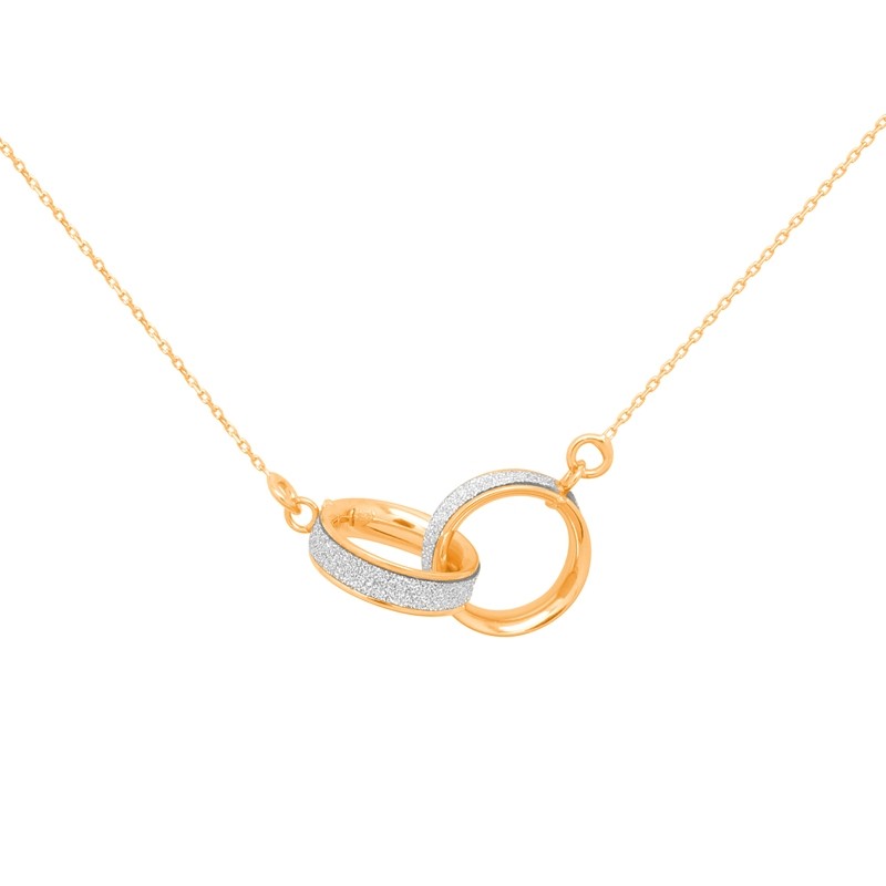 collier carador or 375/000 giltter argenté