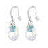Boucles d'oreilles Indicolite Larme cristal blanc BOCR-LARM-001AB