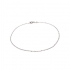 Chaine de cheville Carador maille perlée en argent 925/000