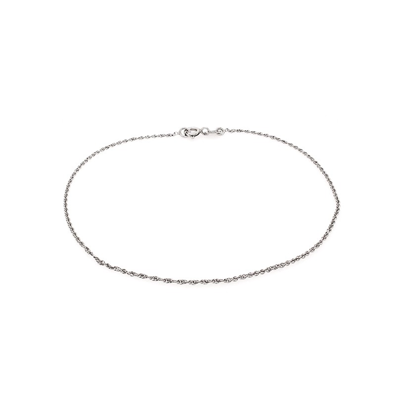 Chaine de cheville Carador maille corde fanaisie en argent 925/000