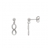 Boucles d'oreilles Infini Carador en argent 925/000