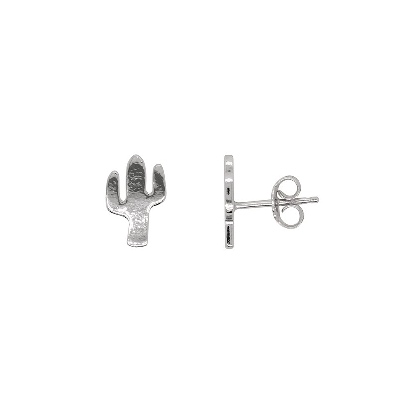 Boucles d'oreilles cactus Carador en argent 925/000