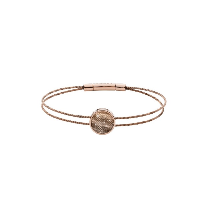 Bracelet skagen en acier doré rose