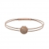 Bracelet skagen en acier doré rose