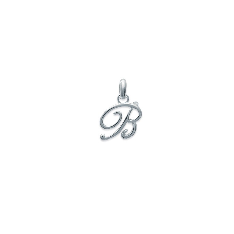 Pendentif initiale lettre B en argent 925/000. 74811552-Carador