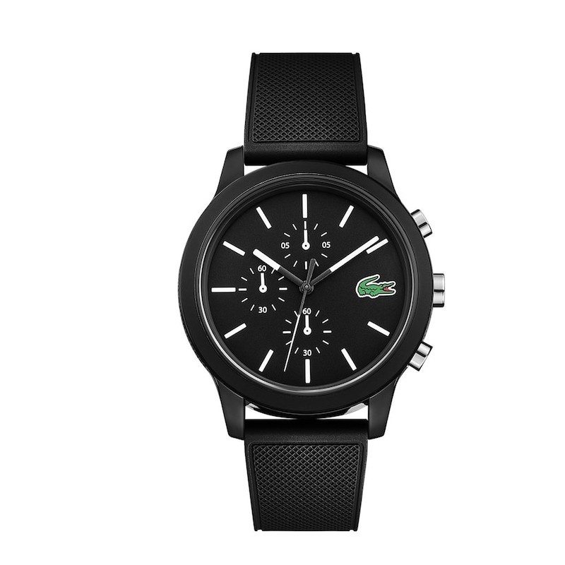 Montre LACOSTE homme et son bracelet en silicone noir -2010972