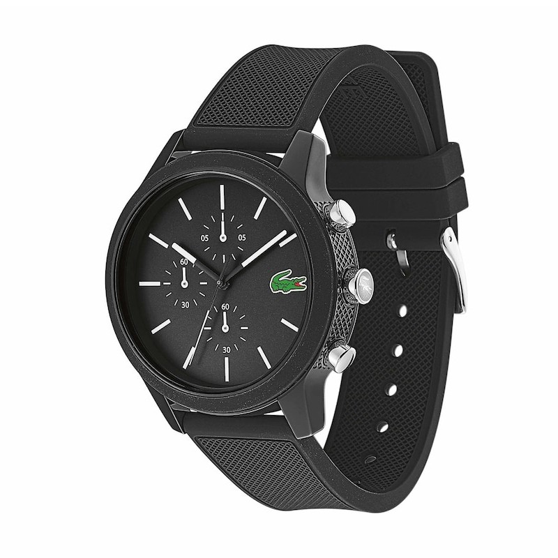 Montre LACOSTE homme et son bracelet en silicone noir -2010972