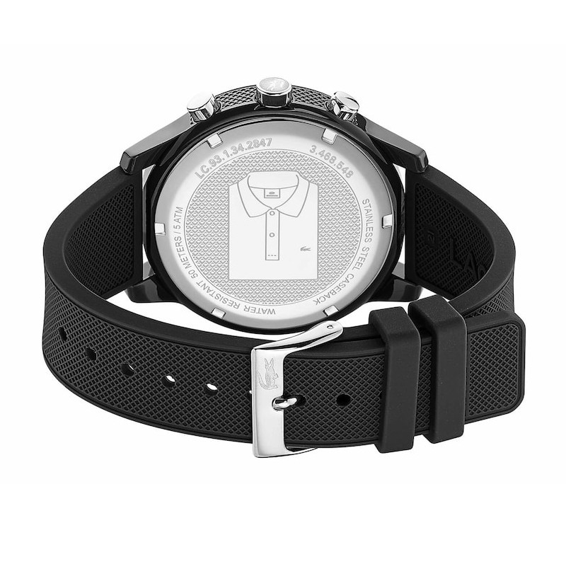 Montre LACOSTE homme et son bracelet en silicone noir -2010972
