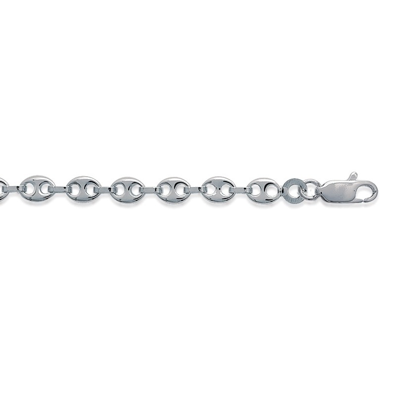 Bracelet argent 925/000 en maille grain de café de chez carador